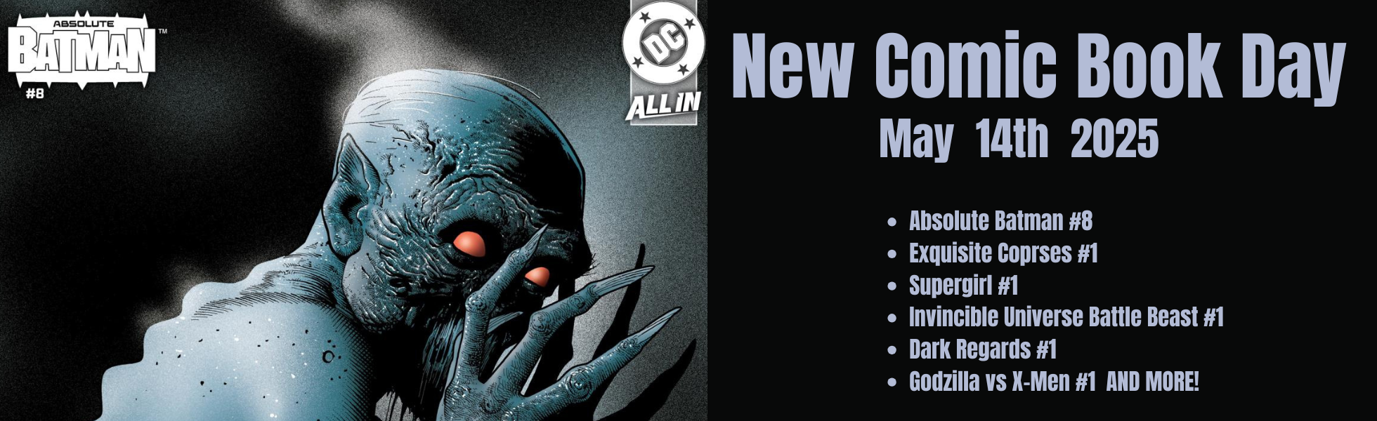 May 14th NCBD New Comic Book Day Comics!